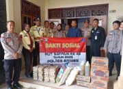 Peringati HUT Satpam ke-45, Sat Binmas Polres Brebes Anjangsana ke Kediaman Keluarga Almarhum Anggota Satpam