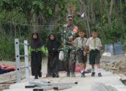 Sinergi Kodim 0808/Blitar Dan Warga, Bangun Jembatan Perintis Garuda Bendosewu Segera Rampung