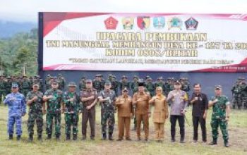 Wujudkan Sinergi Membangun Desa, TMMD Ke 127 Kodim 0808/Blitar Resmi Dibuka Di Gandusari