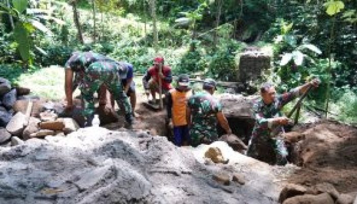 TMMD Ke 127 Fokus Tingkatkan Infrastruktur Desa, Jembatan Penghubung Mulai Dicor