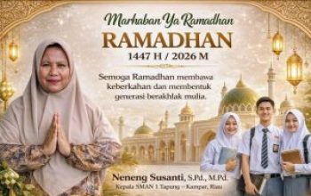 Sambut Ramadhan, Kepala SMAN 1 Tapung Kampar Ajak Siswa Perkuat Akhlak dan Karakter