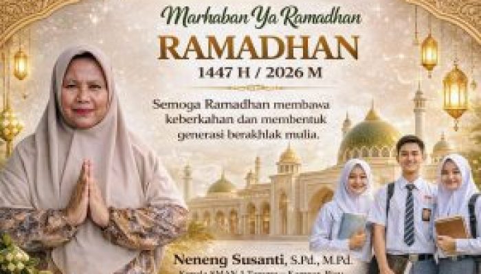 Sambut Ramadhan, Kepala SMAN 1 Tapung Kampar Ajak Siswa Perkuat Akhlak dan Karakter