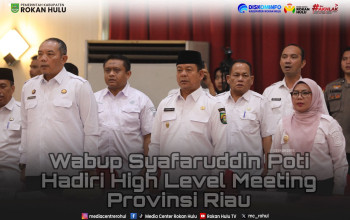 Wabup Syafaruddin Poti Hadiri High Level Meeting Provinsi Riau Guna Perkuat Sinergi Pengendalian Inflasi Selama Bulan Ramadhan