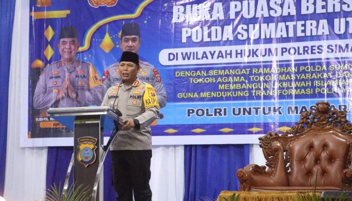 Membangun Ukhuwah Islamiyah, Kapolres Simalungun Wakili Kapolda Sumut Gelar Safari Ramadan Bersama Ulama