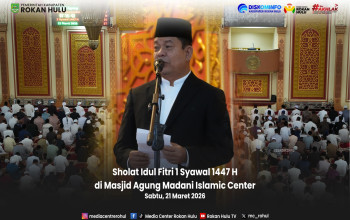 Pemerintah Kabupaten Rokan Hulu Gelar Shalat Idul Fitri 1447 H di Masjid Agung Islamic Center