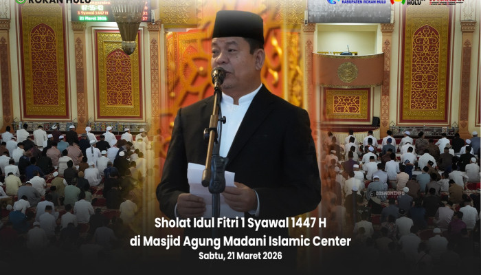 Pemerintah Kabupaten Rokan Hulu Gelar Shalat Idul Fitri 1447 H di Masjid Agung Islamic Center