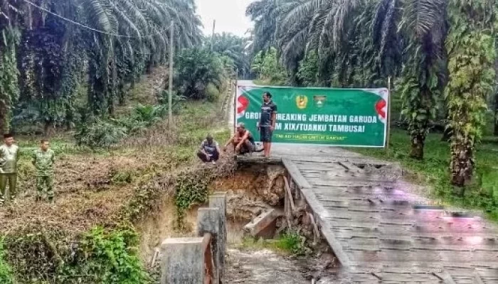 Jembatan Garuda di Kampung Seminai, Akses Alternatif Warga Menuju Dusun Kolim