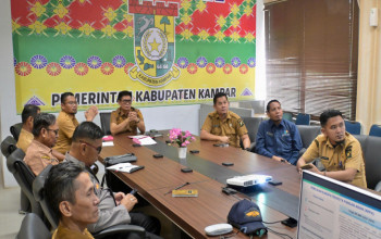 Pemerintah Kabupaten Kampar Ikuti Rakor Pengendalian Inflasi dan Evaluasi Program Strategis Nasional Bersama Mendagri