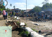 Hadir di Tengah Duka Warga, Polsek Dolok Pardamean Gerak Cepat Tangani Kebakaran Empat Rumah — Polri Tidak Pernah Absen Untuk Masyarakat