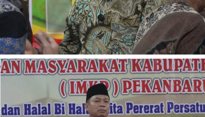 Pererat Silaturahmi Dengan Masyarakat Pelalawan, Wabup Husni Tamrin Hadiri Halal Bihalal IMKP Pekanbaru