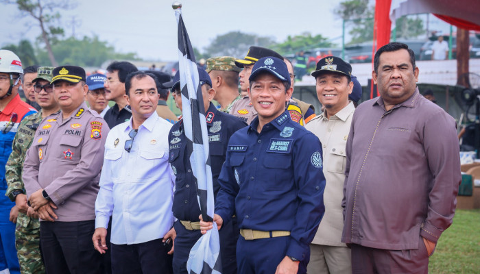 Waspadai El Nino ekstrem, Wawako Markarius Anwar Ikuti Apel Kesiapsiagaan Karhutla Bersama Menteri LHK