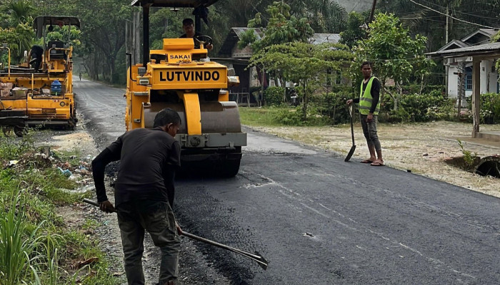 Peningkatan Infrastruktur Jadi Prioritas, Pemko Pekanbaru Lakukan Perbaikan Jalan Teluk Leok Rumbai Timur