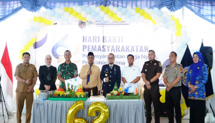 Apresiasi Transformasi Layanan Lapas, Staf Ahli Bupati Kampar Hadiri Tasyakuran Peringatan Hari Bhakti Pemasyarakatan ke-62