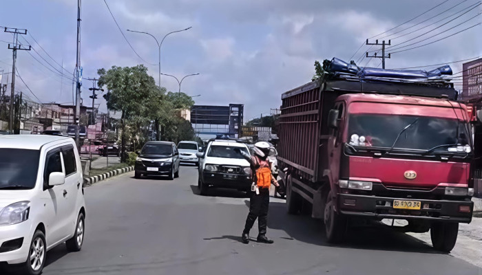 Jaga Pintu Masuk Kota di Sejumlah Titik, Dishub Pekanbaru Halau Truk ODOL