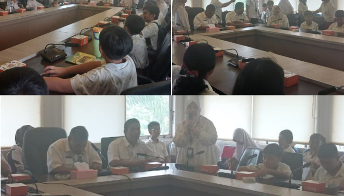 Dukung Peningkatan Kualitas Pendidikan, Plt. Asisten III Mayhendri Terima Kunjungan Edukasi Siswa SD Mutiara Harapan