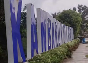 Roboh Diguyur Hujan Deras, Ikon Tulisan “Pekanbaru Bertuah” Diperbaiki DLHK