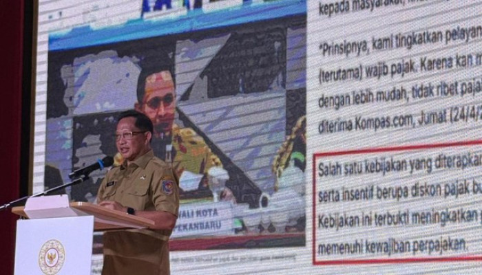 PAD Kota Pekanbaru Meningkat, Mendagri Pamerkan Inovasi Wako Pekanbaru