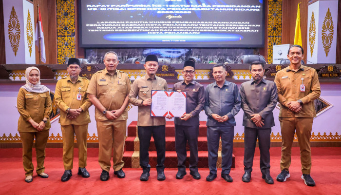 Pemko Pekanbaru dan DPRD Setujui Ranperda PSPD Menjadi Perda