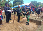 Hangatnya Kebersamaan di Perbatasan dalam Peletakan Batu Pertama Perayaan Kenaikan Isa Almasih