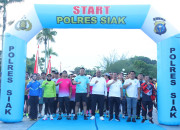 Ajak Masyarakat Hidup Sehat, Wabup Syamsurizal Lepas Lomba Maraton Road to Riau Bhayangkara Run 2026