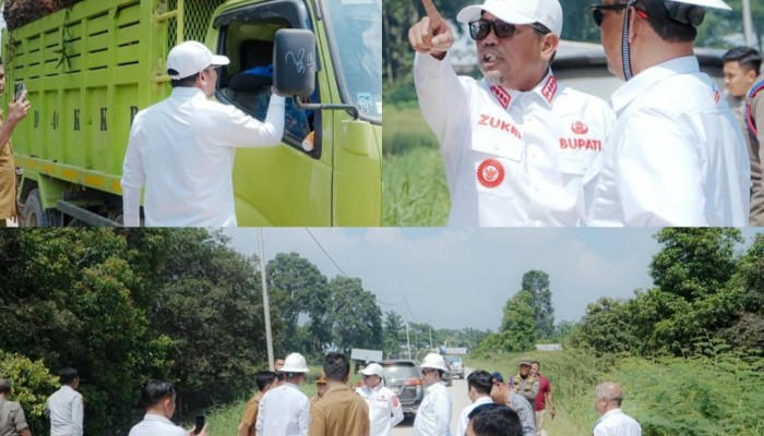 Dapati Jalan Rusak Parah, Bupati Zukri Tegur Perusahaan Sawit