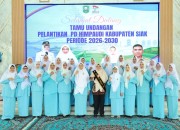 Hadiri Pelantikan PD Himpaudi Siak, Bupati Afni Dorong Validasi Data dan Kolaborasi