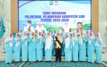 Hadiri Pelantikan PD Himpaudi Siak, Bupati Afni Dorong Validasi Data dan Kolaborasi