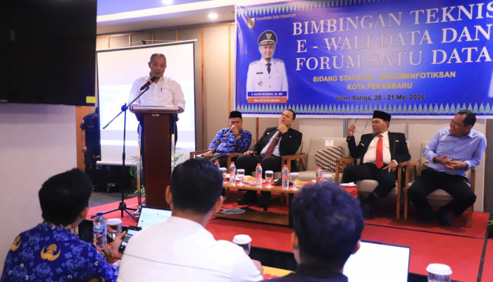 Perkuat Tata Kelola Data Pemerintahan, Pemko Pekanbaru Laksanakan Bimtek E-Walidata dan Forum Satu Data