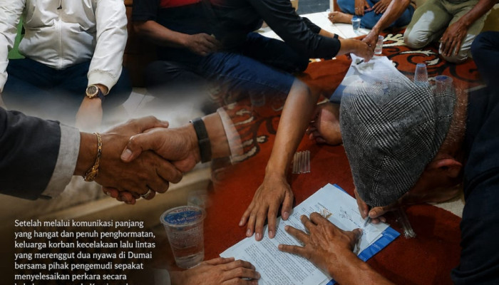 Ketika Empati dan Kemanusiaan Dikedepankan, Polimik Kecelakaan Maut di Dumai Diselesaikan Damai