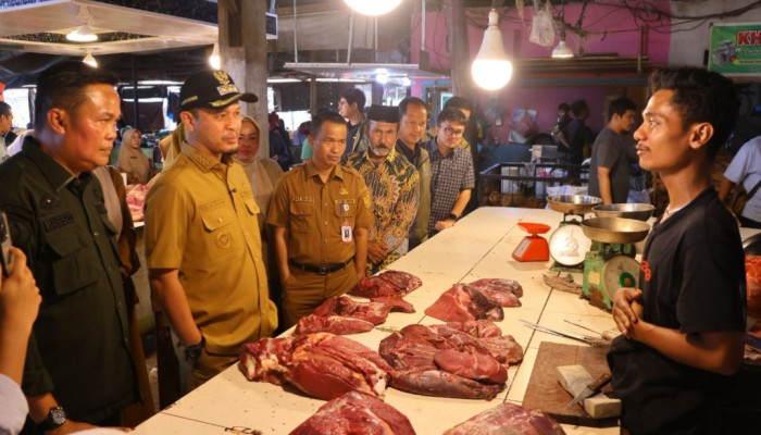 Lakukan Tinjauan Langsung ke Pasar Dupa, Wako Pekanbaru Pastikan Stok dan Harga Sembako Stabil Jelang Iduladha