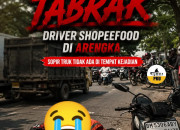 Truk Tabrak Driver Shopeefood di Arengka, Sopir Truk Tidak Ada di Tempat Kejadian
