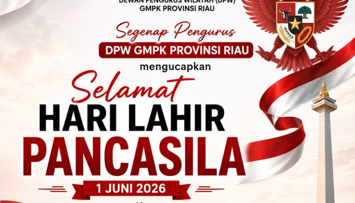 Peringati Hari Lahir Pancasila 2026, GMPK Riau: Nilai Dasar Negara Jadi Landasan Berantas Korupsi