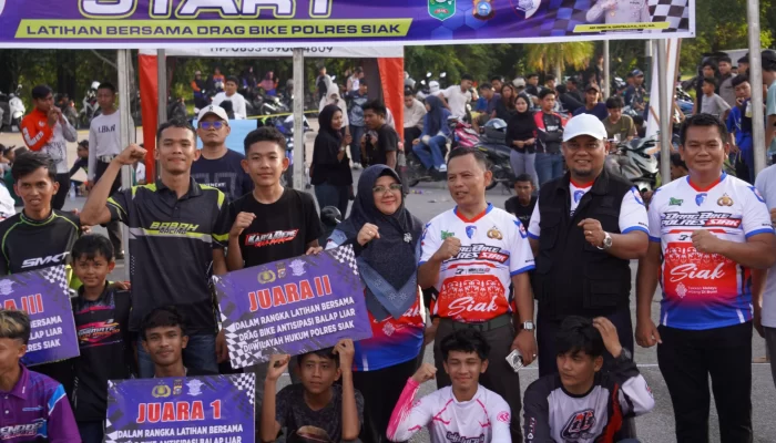 150 Pebalap Muda Siak Ikuti Drag Bike 2026, Sinergi Pemkab dan Polres Cegah Balap Liar