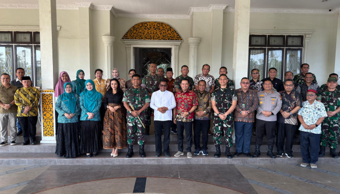 Sinergi Pemkab Pelalawan-TNI, Bupati dan Wabup Sambut Kunjungan Danrem 031/Wira Bima