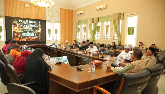 Gelar Rakor Sambut Tahun Baru Islam 1 Muharram 1448 H, Pemkab Siak dan BKPRMI Matangkan Persiapan Pawai Obor