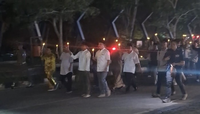 Jelang Tahun Baru Islam 1448 H/2026 M, Bupati dan Wabup Pelalawan Hadiri Kegiatan Gladi Pawai Obor dan Bakar Ikan