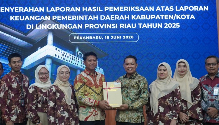 Pemkab Pelalawan Kembali Raih Opini WTP atas LKPD Tahun Anggaran 2025 dari BPK RI