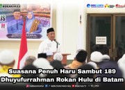 Suasana Penuh Haru Sambut 189 Dhuyufurrahman Rokan Hulu di Batam