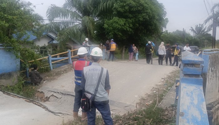 Jembatan Jalan Nelayan Amblas, Pemko Pekanbaru Koordinasi ke BWSS Segera Lakukan Perbaikan