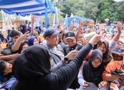 Padati Danau Bandar Kayangan, Ribuan Warga Rumbai Timur Meriahkan Jalan Sehat HUT ke-242 Pekanbaru