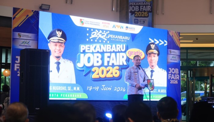 Walikota Pekanbaru Buka Job Fair 2026 Targetkan 70 Persen Loker Terisi