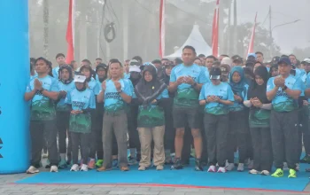 Lepas Road To Bhayangkara Run Polres Siak 2026, Bupati Afni Ajak Masyarakat Hidup Sehat