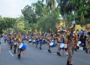 Meriahkan Hari Jadi ke-242 Pekanbaru, Defile Drumcorps Gita Abdi Praja IPDN Pukau Ribuan Masyarakat