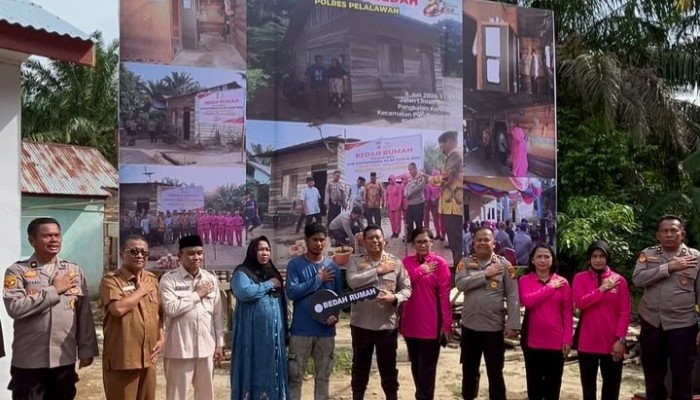 Asisten I Setda Hadiri Peresmian Bedah Rumah Dalam Rangka Hari Bhayangkara ke-80