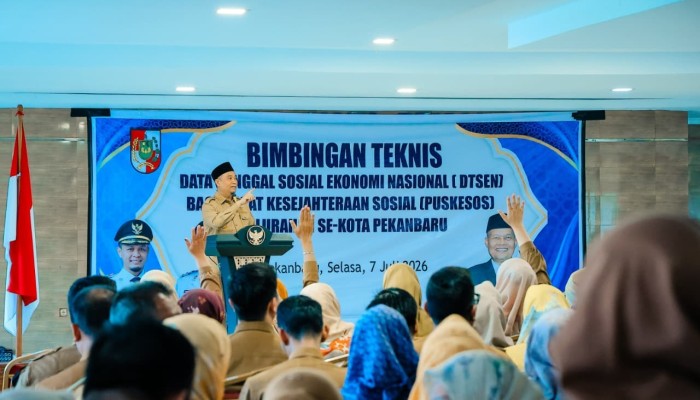 Pastikan Bansos Tepat Sasaran, Pemko Pekanbaru Gelar Bimtek DTSEN Bagi Operator Puskessos