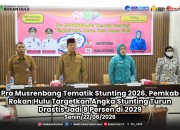 Gelar Pra Musrenbang Tematik Stunting 2026, Pemkab Rokan Hulu Targetkan Angka Stunting Turun Drastis Jadi 8 Persen di 2029