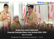 Alreza Ahyu Resmi Nakhodai Kwarcab Pramuka Rokan Hulu Periode 2024–2029
