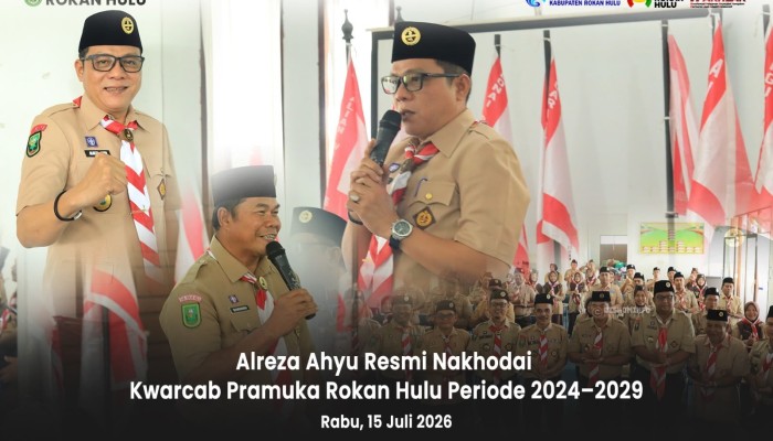 Alreza Ahyu Resmi Nakhodai Kwarcab Pramuka Rokan Hulu Periode 2024–2029