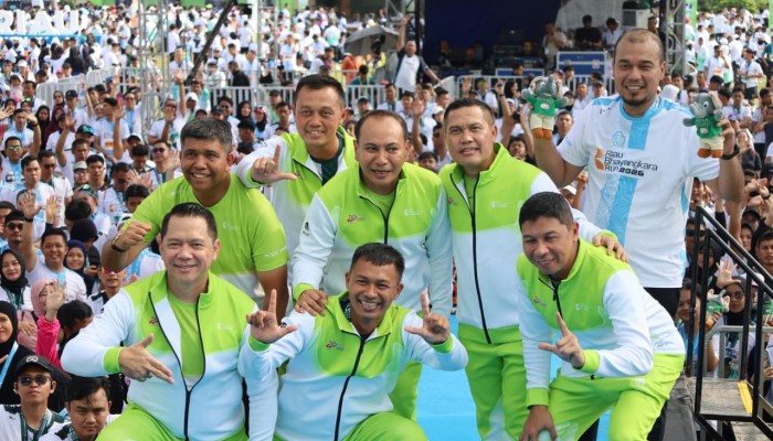 Kodam XIX Tuanku Tambusai Hadir dalam Riau Bhayangkara Run 2026, Gaungkan Semangat Hidup Sehat dan Cegah Karhutla