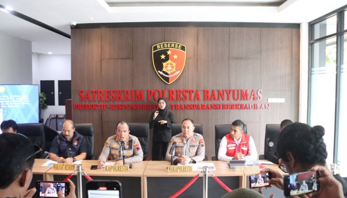 Polresta Banyumas Rilis Kasus Praktik Pengoplosan LPG Bersubsidi, 215 Tabung Gas Disita